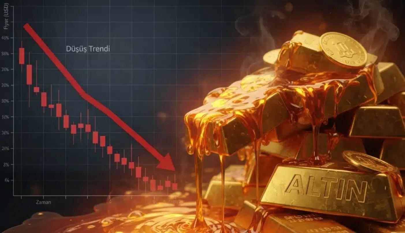 Altın son üç haftanın en düşük seviyesinde